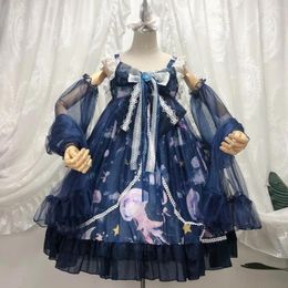 Casual Dresses MAGOGO Original Lolita OP Dress Soft Girl Sleeveless Cute Bow JSK Suspender