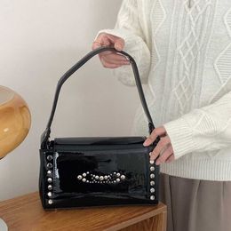 NEW Leather Designer Bag Shoulder Bags Black Designers Crossbody Bag Underarm Luxury Handbag Womens Small Square Messenger Bags wallet 230204