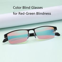 Sunglasses Men Woman Color-blindness Glasses Red Green Colour Blindness Corrective 2-sided Coating Lens Eyeglasses For Adult