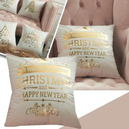 Pillow Christmas Bronzing Cover Home Fabric Original Fashion Satin Pillowcases Standard #t1p