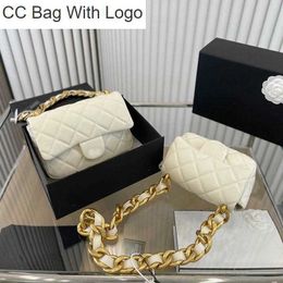 CC Bag Other Bags 2023 French Women Classic Flap Shoulder Bag Luxury Designer Leather Vintage Diamond Lattice Quilted Thick Gold Chain Crossbody Large Capacity