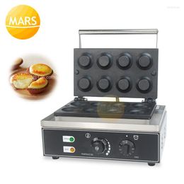 Bread Makers Commercial Non-stick Egg Tart Machine Tarlet Maker Iron Baker Electric 8pcs Pineapple Making