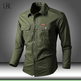 Men's Casual Shirts Men Army Tactical SWAT Soldiers Military Combat Shirt Male Long Sleeve Shirt Mens Slim Fit Tactical Shirt Breathable Sport Tops 230303