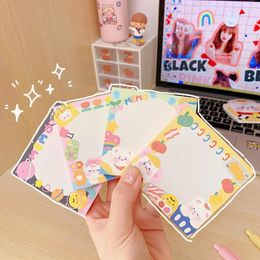 Korean Kawaii Cartoon Memopad Note Book Cute Bear NoteBook Student's Account Tear Sticky Wrtting Office Accessories Stationery