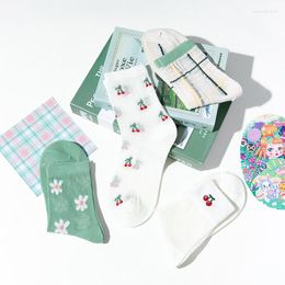 Women Socks Breathable Luxury Summer Mesh With Print Cute Things Korean Style Fun Sock Kawaii Stockings Gyaru Harajuku