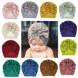Hats CitgeeSolid Toddler Baby Boys Girls Turban Head Wrap Beanie Cotton Hat Solid Cap Headband