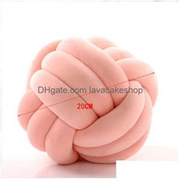 Cushion/Decorative Pillow Soft Knot Cushions Bed Stuffed Home Decor Cushion Ball Plush Throw Y200723 Drop Delivery Garden Textiles Oth3C
