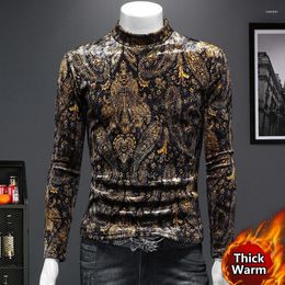 Men's T Shirts 2023 Spring Cashew Flower Sweatshirt Men Brand Sueter Masculino High Quality Hoodie Trend Long Sleeve Black Gold