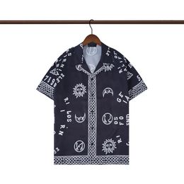 2023 Mens Flower Tiger Print Shirts Casual Button Down Short Sleeve Hawaiian Shirt Suits Summer Beach Designer Dress Shirts M-3XL 099