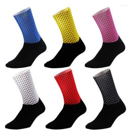 Sports Socks ONE PAIR Professiona Functional Fabric Cycling Antislip Bike Bicycle Racing MITI Breathable For Men And Women