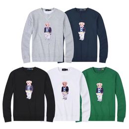 Designer men's hoodies sweater polos ral bear pullover crewneck cotton long-sleeved casual print men's s-2XL