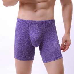Underpants Mens Panties Long Thin Breathable U Convex Men Underwear Boxers