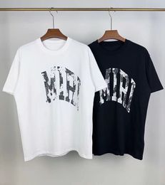 2023SS man high street T shirt cotton short-sleeved fashion men and women short T-shirt couple models men and women cotton crewneck printed short sleeve k9388z