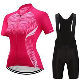 Racing Sets Macaquinho Ciclismo Feminino Professional Team FUALRNY Women's Cycling Jersey Quick-drying Overalls For Women