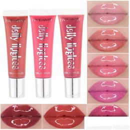 Lip Gloss Handaiyan Jelly Moisturising Shiny Glitter Liquid Lipstick Clear Lipgloss Beauty Cosmetics Tint Make Up Tool Drop Delivery Dhi5R