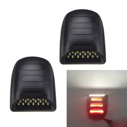 2pcs Car Transit Number LED Light White Red Color Auto License Plate Bulb For-G M C Auto Accessories 1500250035