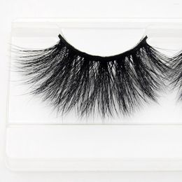 False Eyelashes Visofree 25mm Real Human Hair Lashes Hand Made Full Strip Makeup Beauty 1 Pair E65