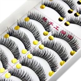 False Eyelashes Black Fake Eye Lashes Makeup Cotton Eyelash Extension Tools Long Thick Maquiagem