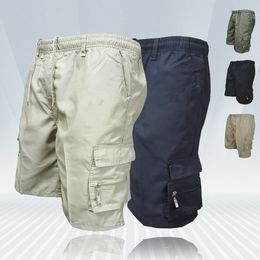 Men's Shorts Men Breathable Cargo Shorts Multi-pockets Shorts Men Loose Work Short Pants Male Casual Summer Outdoor Beach Short Overalls 230306