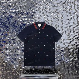 xinxinbuy Men designer Tee t shirt 23ss Paris Bee embroidery short sleeve cotton women Black White blue XS-2XL