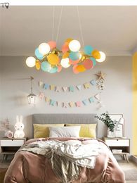 Pendant Lamps Macaroon Colorful Flower Ring Tree Branch Lights LED G9 Gold Lustre Modern Light Fixtures Decor Living/Dining Room Bar