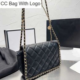 CC Bag Other Bags fashion luxury bag women designer bag rhinestone shoulder bag genuine leather wallets cross body handbags purse 23cm gold coin chain women Bag