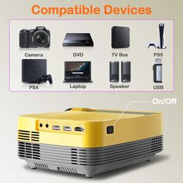 Projectors New Q6S Video Projector for Movie Home Full HD 1080P Supported Airplay Movie Beamer Wifi Android 10 TV BOX optional R230306