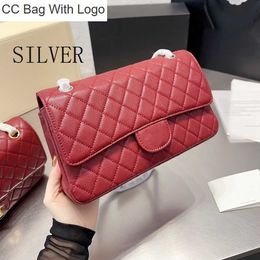 CC Bag Other Bags 5A quality Designer Bags CF Ladies shoulder bag Burgundy 22c handbag Luxury chain tote Soft Leather shoulder purse Light green woman Card 7SFH