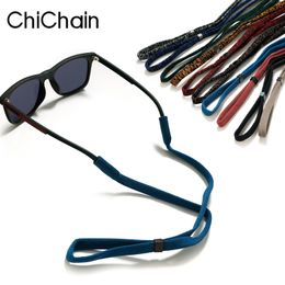 Eyeglasses chains Non-Slip Sunglasses Rope Unisex Outdoors Sports Glasses Cord Women Men Eyeglasses Eyewear Cord Elastic Polyester Neck Strap 230306