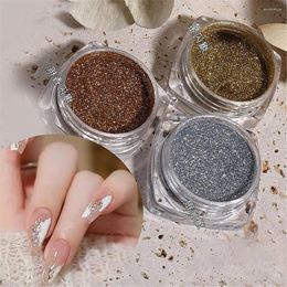 Nail Glitter 3 Colours Mirror Powder Metallic Colour Pigment For Art UV Gel Polish Rose Gold Silver DIY Decor