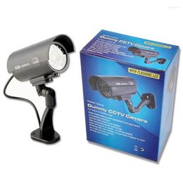 Outdoor Fake Camera Flash Blinking LED MINI Dummy Security CCTV Surveillance House Home