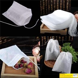 New Teabags 100 Pcs Lot Empty Tea Bags With String Heal Seal Filter Paper for Herb Loose Tea bag Clean Health