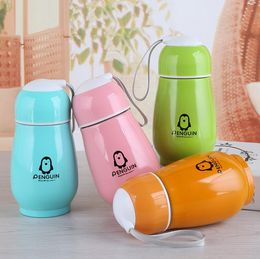 Water Bottles 4 Color Tumblers Stainless Steel Wine Glass Cup Travel Vehicle Beer Mugs Vacuum Insulated Double Wall Cup wholesale SN4341