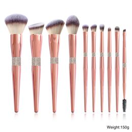 Beauty Items Rose Gold Makeup Brush Custom Logo Free Samples Manufacturers Face Makeup Brush Set SMP20021-12 and 14pcs OPP