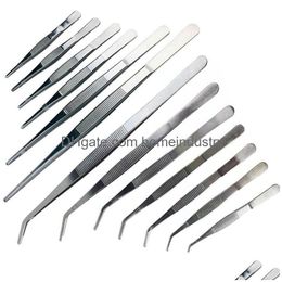 Bbq Tools Accessories Stainless Steel Mtifunction Tweezers Kitchen Kit Grill Food Tongs Cooking Clip Buffet Restaurant Tool Drop D Dhkx1