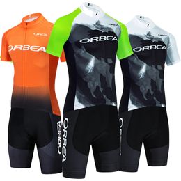 ORBEA Team Cycling Short Sleeves jersey bib shorts Sets Best selling anti-UV summer bike clothing breathable bicycle Sports Uniform ropa ciclismo Y23030605