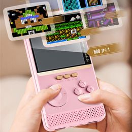 2023 Portable Game Players 500 In 1 Retro Video Game Console Handheld Portable Color Game Player TV Consola Gaming Consoles With Mobile Phone Charging Function