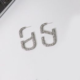 Cart Earrings Designer Earring Womens Love Luxury Fashion Rhinestone Cartera Earrings Pretty Diamonds Metal Girl Jewllery Girls Ice Out Ohrringe Classical 729