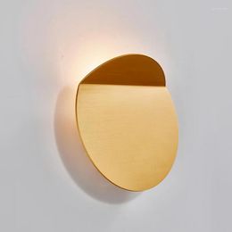 Wall Lamps Nordic Creative Led Lamp 4 Colours Living Room Background Bedroom Bedside Light Fixture Aisle Stairwell Decor Sconces