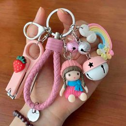Designer Sneaker Leather Silicone Keychains Creative Nail Clippers Multifunctional Korean Cartoon Cute Pendant Girls' Schoolbag Pendant