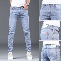 Wholesale- 2023 Spring Summer Slim Fit Men's Jeans Plus Size Mens Pants Casual Business Denim Best on Sale the Price Of3kc6