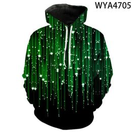 Men's Hoodies Colourful Meteor Shower 3D Print Men Women Children Fashion Long Sleeve Streetwear Sweatshirts Cool Boy Girl Pullover