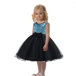 Girl Dresses Kids Christmas Dress Halloween Celebration Ball Gowns Sequines Party Knee-length Formal Clothes Children 2-10 Years