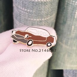 Pins Brooches 50Pcs Customised Metal Badge Vintage Car Cool Vehicle Lapel Pin Denim Jacket Collar Hard Enamel Brooch Pins Button Fo Dhthl