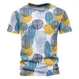 Men's T Shirts Hawaii Cotton T-shirts For Men Casual Short Sleeve O-neck Mens Tops Tee Fashion Designer Print Shirt