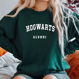 Wo Sweatshirts Mens Hoodies Sweatshirts Wizard Magic School Alumni Sweatshirt Long Sleeve Pullover Hoodie Women Men Autumn Woman Clothing Sweat 2303 230307