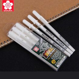 Gel Pens Sakura Gelly Roll ic White Highlight Pen Gel Ink Pens Bright Color Markers Pen For Drawing Art Design Manga Supplies Gifts J230306