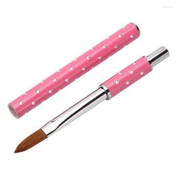 Nail Brushes Art Sculpture Carving Brush Acrylic Metal Handle Ombre For Manicure Hair Pencil UV Gel Drawing Painting