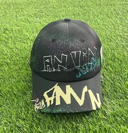 All-match Baseball Cap for Men Black Graffiti Caps Adjustable Hip-hop Sunhats