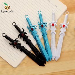 Gel Pens 1 Pcs Lytwtw's Stationery Office Creative Big Cool Swordn School Supply Gift Weapon Lovely Gel Pen Funny J230306